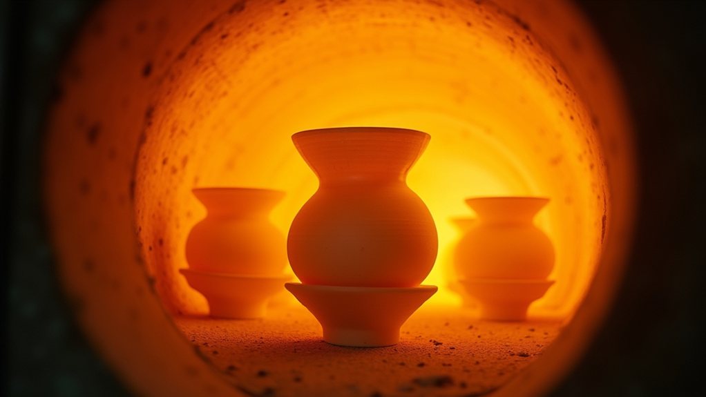 bisque heat glaze fuse cool