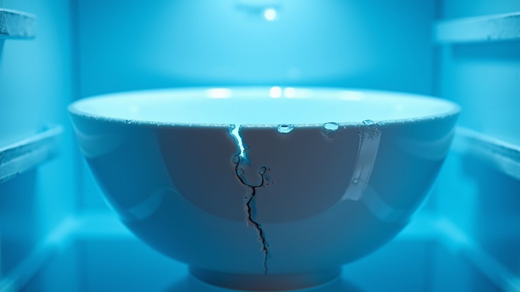 cracks from cold porcelain deterioration