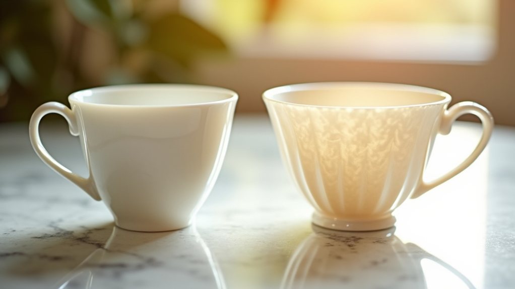 porcelain opaque bone china translucent